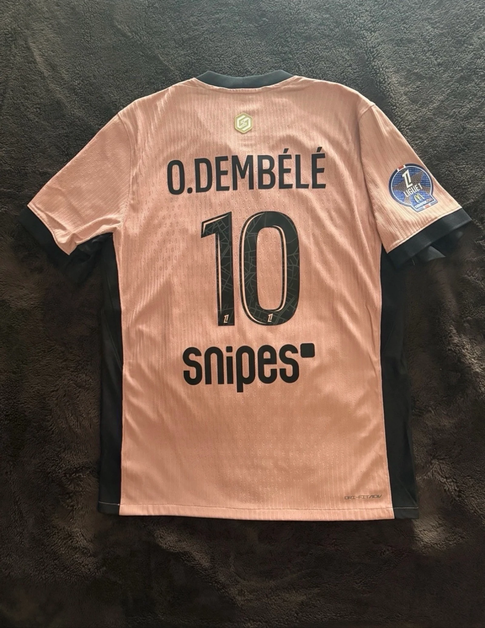 Maillot Psg Officiel 2024/2025 Vapor Match Dembele Taille L Ligue 1 Top Scorer
